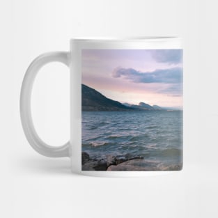 Storm Waves and Sunset Sky on Okanagan Lake Mug